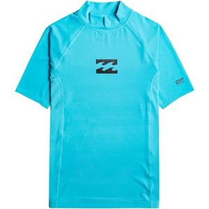 Billabong - UV-Rashguard voor jongens met korte mouwen - Waves All Day - UPF50+ - Helderblauw - maat XL (16yrs)