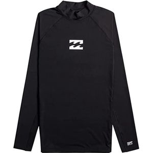 Billabong - UV-Rashguard voor mannen met korte mouwen - Waves All Day - UPF50+ - Zwart - maat S