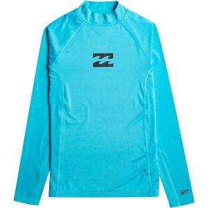 Billabong - UV-Rashguard voor jongens met lange mouwen - Waves All Day - UPF50+ - Helderblauw - maat XL (14-16yrs)
