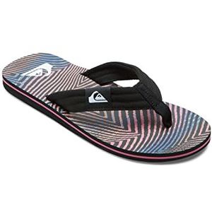 Quiksilver Molokai Layback II sandalen voor heren, Black Orange Grey, 39 EU