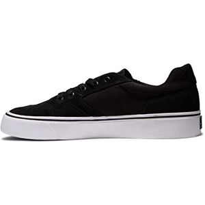 DC Shoes ROWLAN Sneakers voor heren, zwart/wit, 39 EU, zwart wit, 39 EU