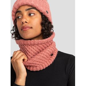 Roxy Blizzard kraag sjaal bij koud weer, stoffig roze, één maat voor dames