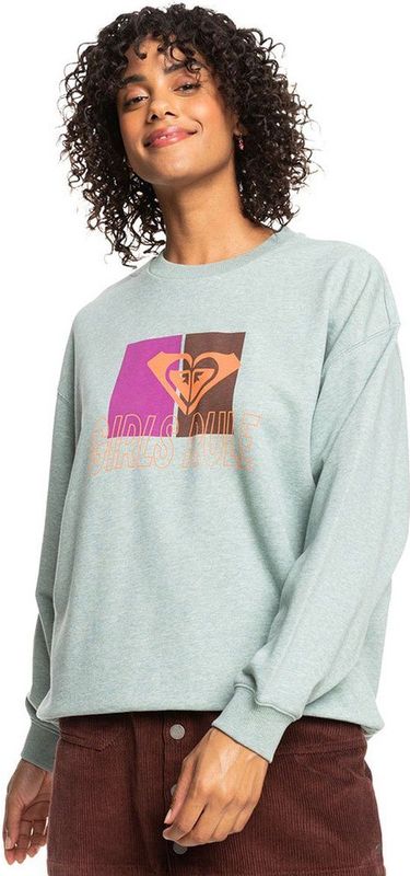 Roxy - Take Your Place - Sweatshirt - Grijs - Katoen-Polyestermix