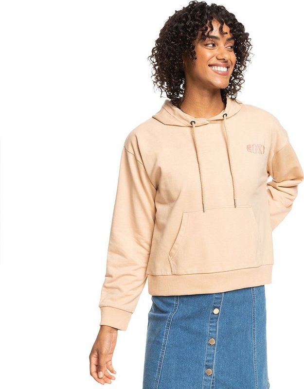 Roxy - Afternoon Hikea - Hoodie - Beige - Gerecycled Katoen Polyester