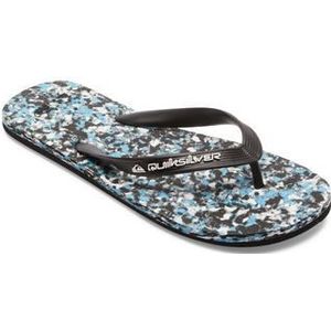 Quiksilver Heren Molokai gerecyclede sandalen, zwart/blauw/blauw, 46 EU, Black Blue Blue, 46 EU