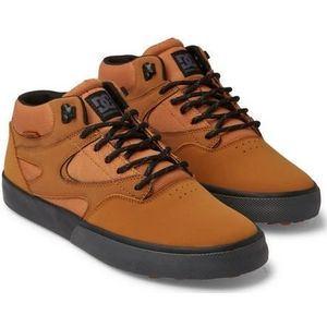 DC Shoes Kalis Vulc Mid Wnt Sneaker, voor heren, zwart/wit, 41 EU, Black Wheat., 41 EU