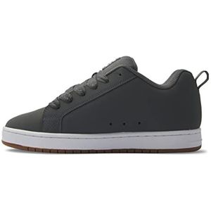 DC Shoes Heren Court Graffik Sneaker, donkergrijs/wit, 42 EU, Donkergrijs/wit., 42 EU