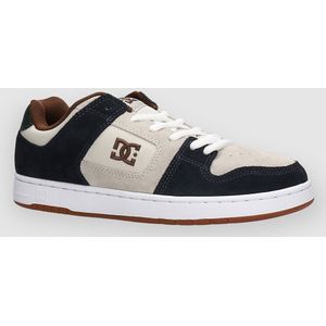 DC Shoes Manteca S - Leren Skateschoenen voor Heren, Navy Khaki, 45 EU