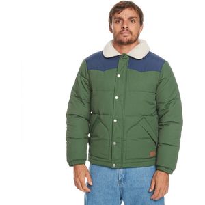 Quiksilver - The Puffer - Jas - Groen - 65% Katoen, 35% Nylon
