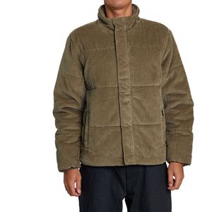 Rvca - Townes - Jas - Bruin - Katoenen Corduroy, Regular Fit, Lange Mouwen