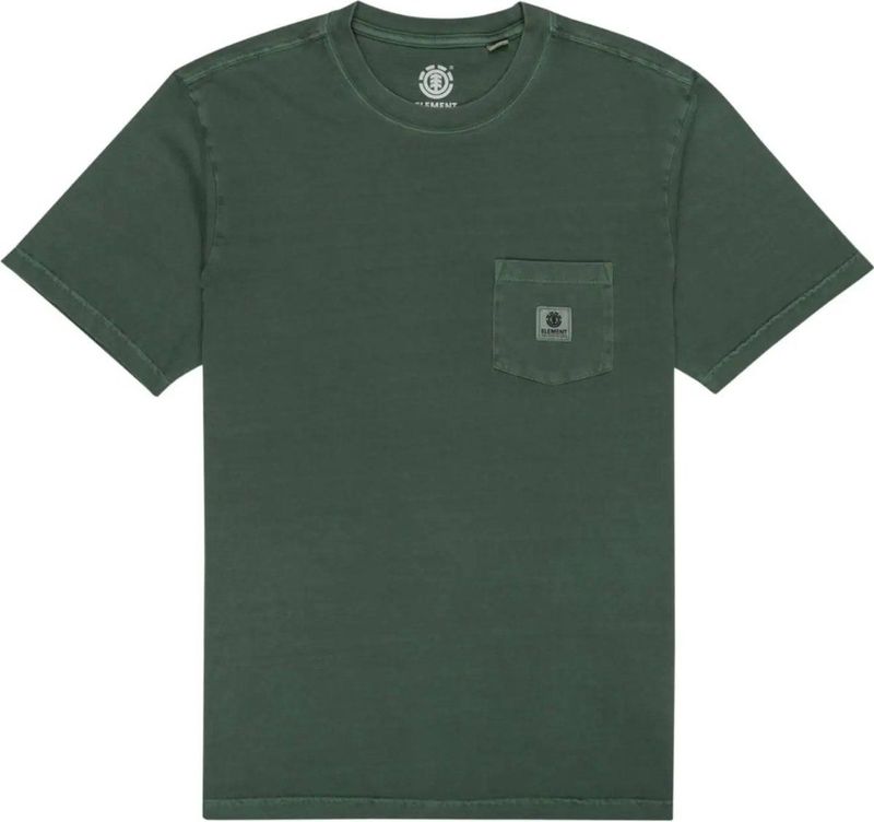 Element Basic Pocket Label SS Casual T-shirt Heren Zwart