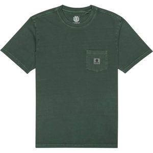 Element Basic Pocket Pigment SS Casual T-shirt Heren Donkergroen