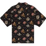 Element Resort Overhemd Heren - Zwart Met Tropisch Dessin