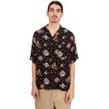 Element Resort Overhemd Heren - Zwart Met Tropisch Dessin
