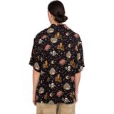 Element Resort Overhemd Heren - Zwart Met Tropisch Dessin