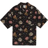 Element Resort Overhemd Heren - Zwart Met Tropisch Dessin