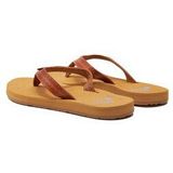 Roxy - Porto - Strand Teenslippers - Zwart - Synthetisch Leer en Polyester