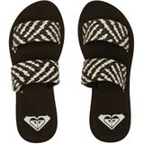 Roxy - Porto - Instappers - Zwart - Synthetisch Leer - Voorgevormd Voetbed