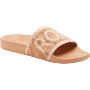 Roxy - Slippy Knit - Slippers - Beige - Polyester - Gebreid Bovenmateriaal