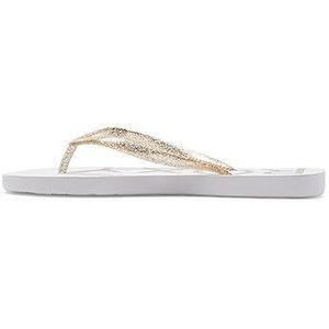 Roxy Viva Sparkle Sandalen voor dames, wit/champagne, 38 EU, White Champagne, 38 EU