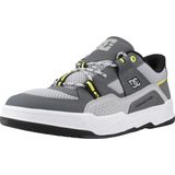 DC Shoes - Construct - Sneakers - Grijs - Lederen Bovenwerk - Rubberen Zool