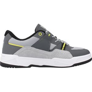 DC Shoes - Construct - Sneakers - Grijs - Lederen Bovenwerk - Rubberen Zool