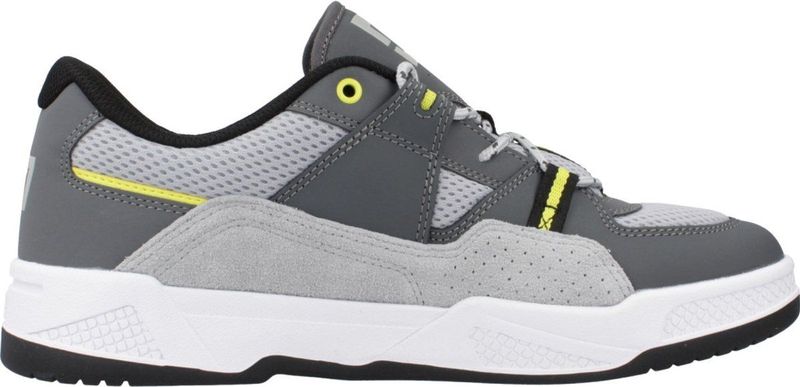 DC Shoes - Construct - Sneakers - Grijs - Lederen Bovenwerk - Rubberen Zool