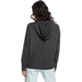 Roxy - Dstination - Pullover Hoodie - Grijs - Katoen-Polyestermix, Relaxed Fit, V-halsklep, Kangaroo Pouch Zakken