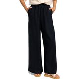 Roxy - LEKEITIO BREAK MID PANT - Strandbroek - Antraciet - 55% Linnen, 45% Viscose