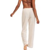 Strandbroek - Wit - Katoenen Gehaakt - Elastische Tailleband