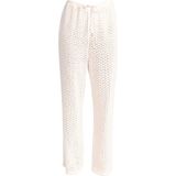 Strandbroek - Wit - Katoenen Gehaakt - Elastische Tailleband