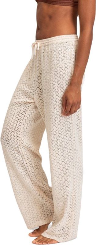 Strandbroek - Wit - Katoenen Gehaakt - Elastische Tailleband