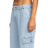 Roxy - Modern Vibe Mid - Spijkerbroek - Denim - Losse Fit - Vaste Taille