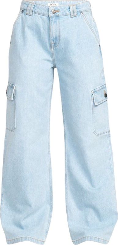 Roxy - Modern Vibe Mid - Spijkerbroek - Denim - Losse Fit - Vaste Taille