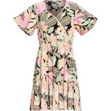 Midi-jurk - Geprinte Ecovera Crêpe - V-hals - Wapperende Mouwen