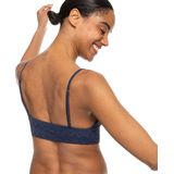 Bikini Top - Blauw - Getextureerde Jacquardstof - Verstelbare Bandjes