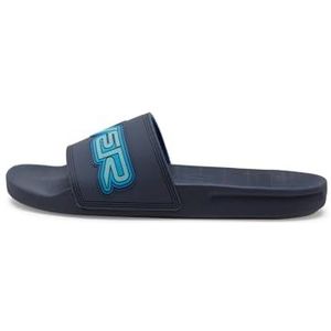Quiksilver Heren Rivi Wordmark Slide II sandalen, blauw 1, 46 EU, blauw 1, 46 EU