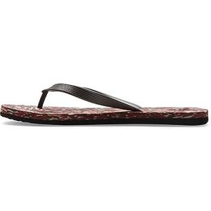 Quiksilver Heren Molokai gerecyclede sandaal, zwart/bruin/zwart, 39 EU, Zwart Bruin Zwart, 39 EU