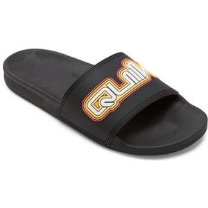 Quiksilver Heren Rivi Wordmark Slide II Sandalen, Black 2, 43 EU, zwart 2, 43 EU