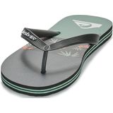 Quiksilver Heren Molokai Stripe Sandalen, zwart/groen, 41 EU, Zwart Zwart Groen, 41 EU