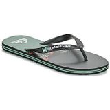 Quiksilver Heren Molokai Stripe Sandalen, zwart/groen, 44 EU, Zwart Zwart Groen, 44 EU