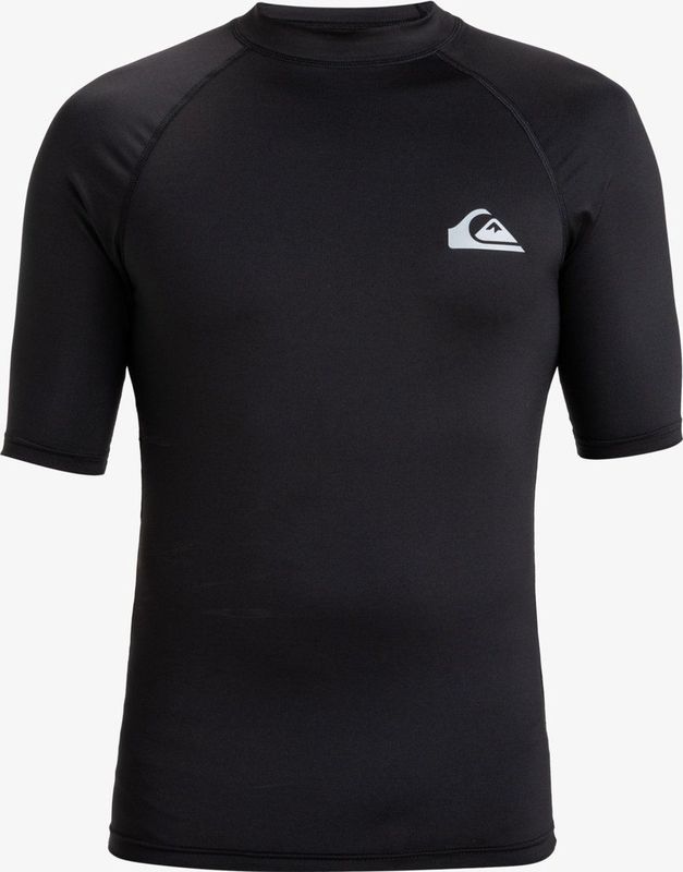Quiksilver UV surf T shirt voor heren Everyday Korte mouw UPF50+ Zwart