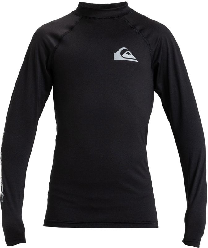 Quiksilver - Upf50 Rashguard - Sportshirt - Zwart - Gerecycled Polyester-Elastaan