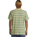Quiksilver - Tube Stripe - T-shirt - Mellow Yellow - 100% Katoen