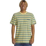 Quiksilver - Tube Stripe - T-shirt - Mellow Yellow - 100% Katoen