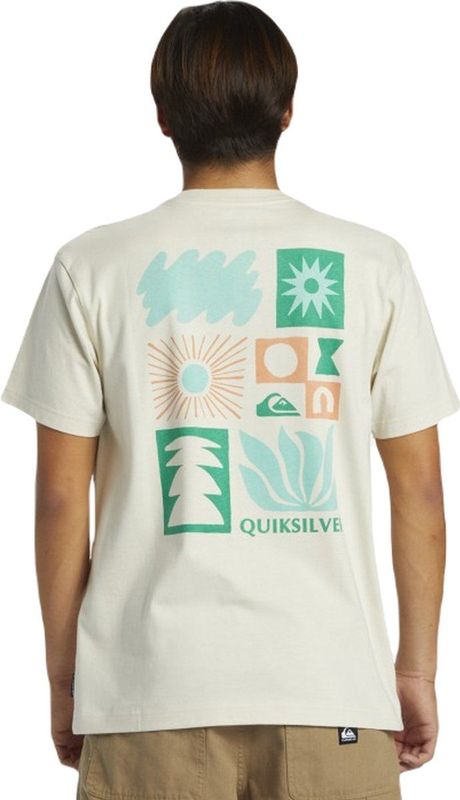 Quiksilver - T-shirt - Stof Geverfd - 100% Biologisch Katoen