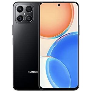HONOR X8 - Mobiele Telefoon - Zwart - 6,7 inch FullView Display - 128 GB - 64 MP Quad Camera - Dual Sim - Android 11