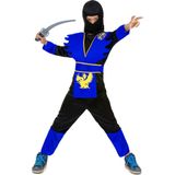Blauwe ninjavermomming voor jongens Verkleedkleding