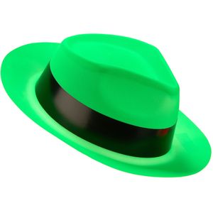 Groene gangster hoed voor volwassenen