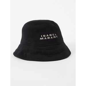 Isabel Marant Giorgia bucket hoed in wolblend met logoborduring